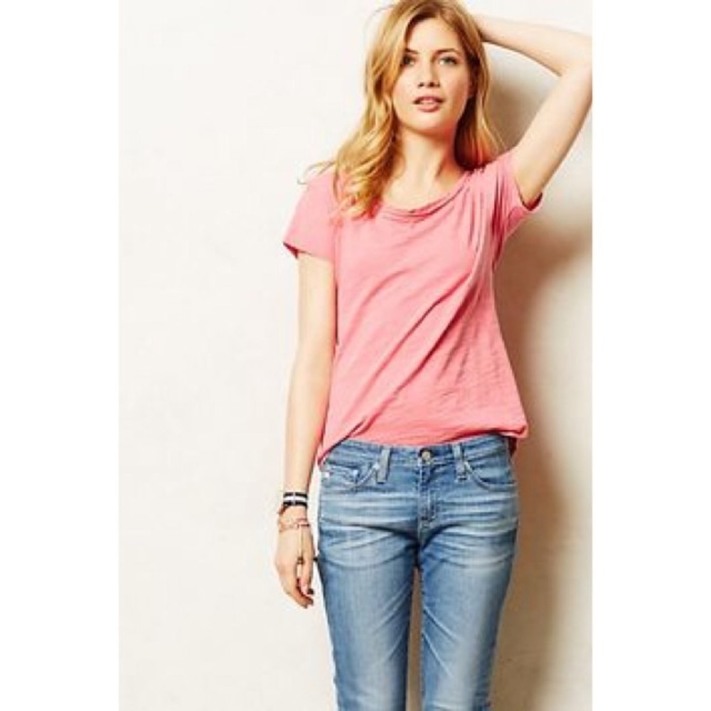 Anthropologie Essential Scoopneck Tee